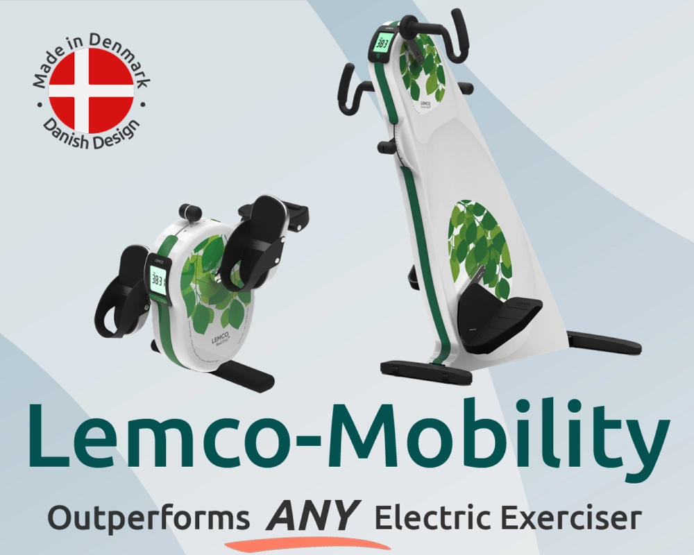 Exercisers for hospital care, home use, chair, wheelchair and dialysis chair. In bed care. Lemco Mobility